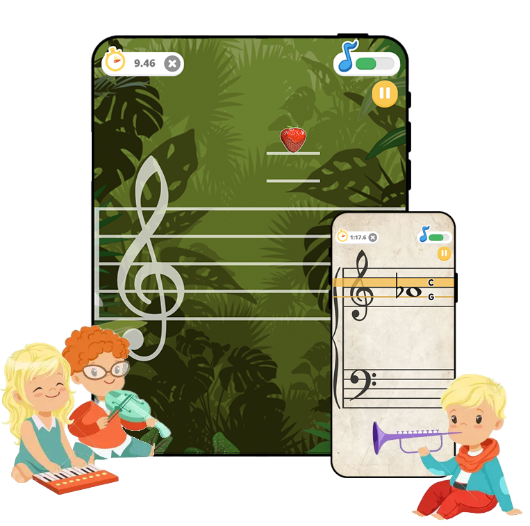 B Flat - lear sight reading on your iPhone or iPad